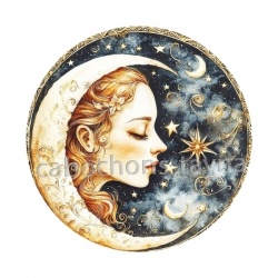 femme lune