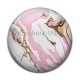 Cabochon Résine - fond effet marbre