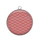 Pendentif Cabochon Argent - fond divers style chinois