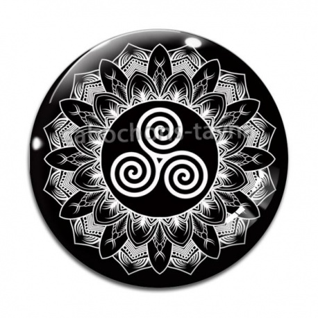 Cabochon Verre - mandala