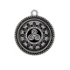 Pendentif Cabochon Argent - mandala