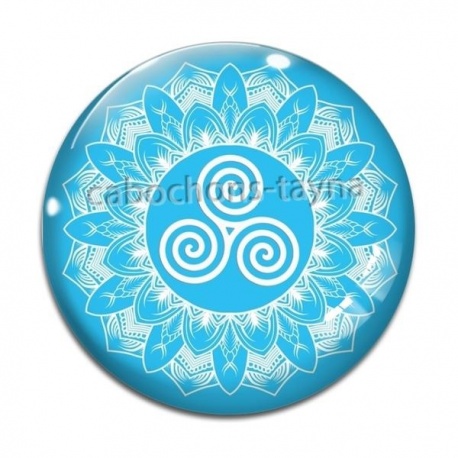 Cabochon Verre - mandala