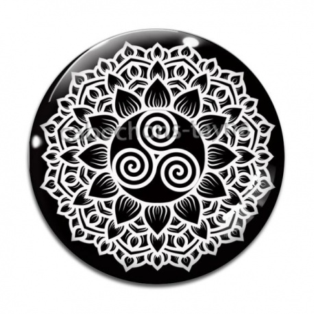 Cabochon Verre - mandala