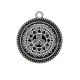 Pendentif Cabochon Argent - mandala