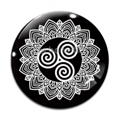 Cabochon Verre - mandala