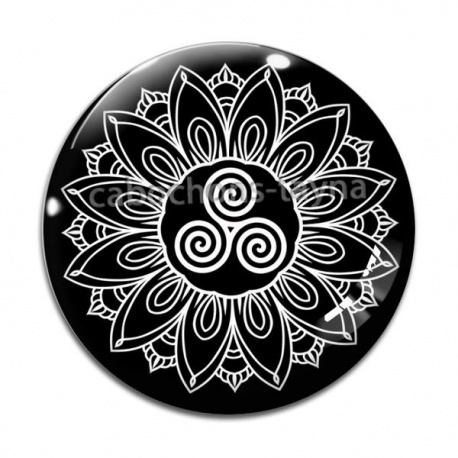 Cabochon Verre - mandala