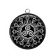 Pendentif Cabochon Argent - mandala