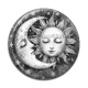 Cabochon Résine - lune soleil