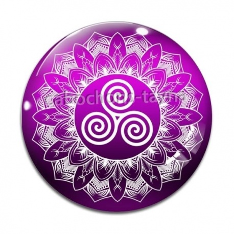 Cabochon Verre - mandala