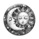 Cabochon Verre - lune soleil