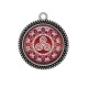 Pendentif Cabochon Argent - mandala