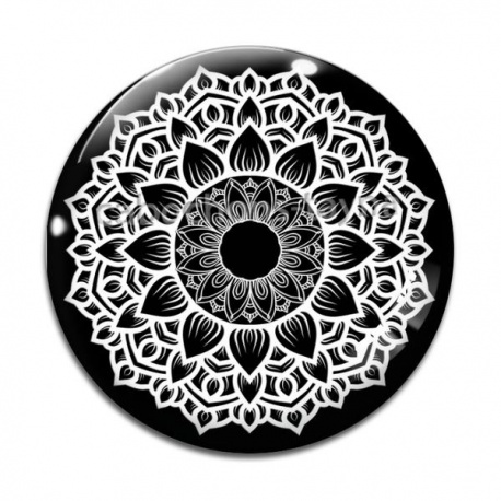 Cabochon Verre - mandala