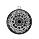 Pendentif Cabochon Argent - mandala