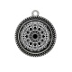 Pendentif Cabochon Argent - mandala