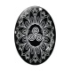 Cabochon Verre Ovale - mandala