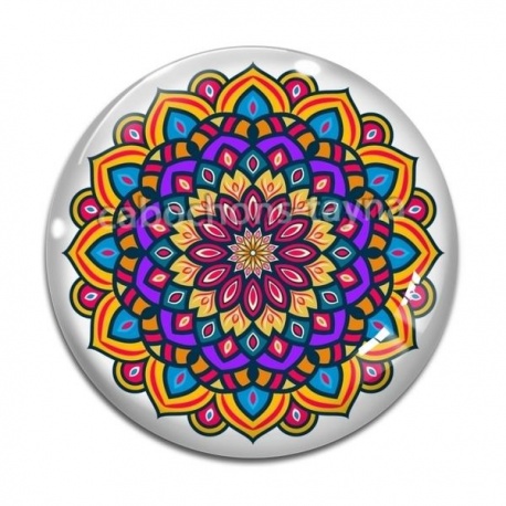 Cabochon Verre - mandala