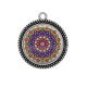 Pendentif Cabochon Argent - mandala