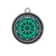 Pendentif Cabochon Argent - mandala