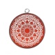 Pendentif Cabochon Argent - mandala