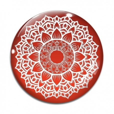 Cabochon Verre - mandala