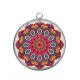 Pendentif Cabochon Argent - mandala