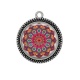 Pendentif Cabochon Argent - mandala