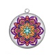 Pendentif Cabochon Argent - mandala