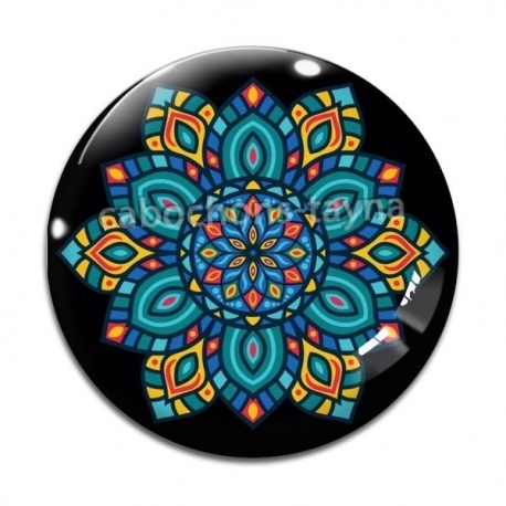 Cabochon Verre - mandala