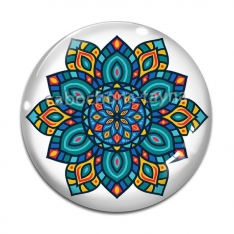 Cabochon Verre - mandala