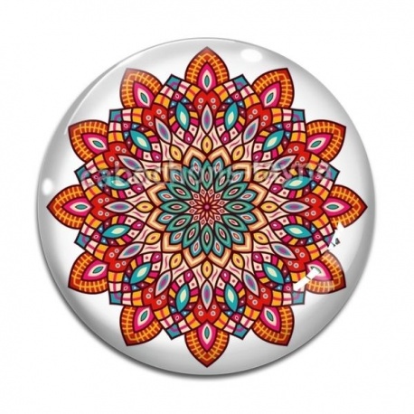 Cabochon Verre - mandala