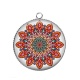 Pendentif Cabochon Argent - mandala