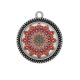 Pendentif Cabochon Argent - mandala