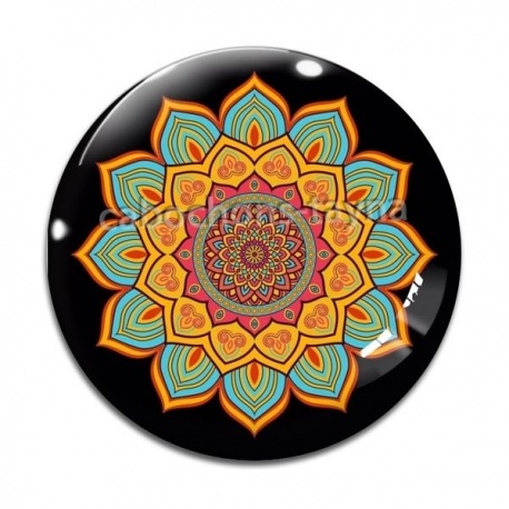 Cabochon Verre - mandala