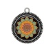 Pendentif Cabochon Argent - mandala