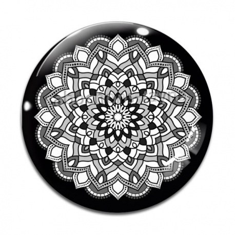 Cabochon Verre - mandala