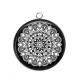 Pendentif Cabochon Argent - mandala