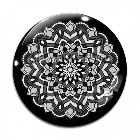 Cabochon Verre - mandala