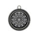Pendentif Cabochon Argent - mandala