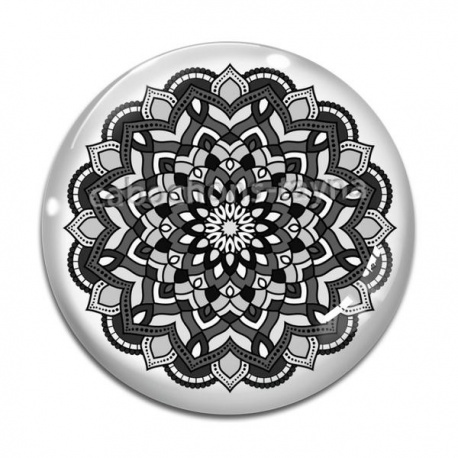 Cabochon Verre - mandala