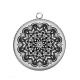 Pendentif Cabochon Argent - mandala