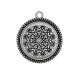 Pendentif Cabochon Argent - mandala