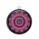 Pendentif Cabochon Argent - mandala