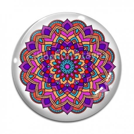 Cabochon Verre - mandala