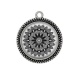 Pendentif Cabochon Argent - mandala