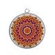 Pendentif Cabochon Argent - mandala