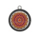 Pendentif Cabochon Argent - mandala