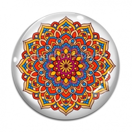 Cabochon Verre - mandala