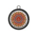 Pendentif Cabochon Argent - mandala