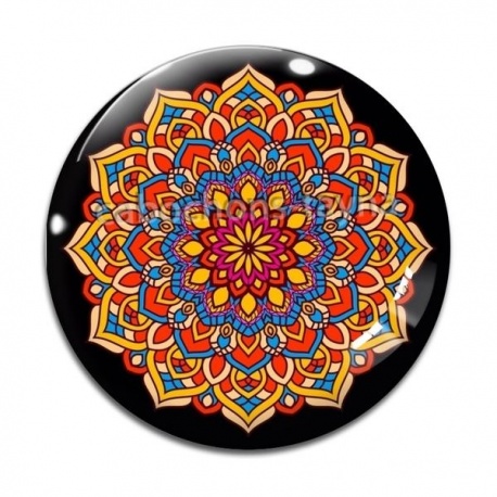 Cabochon Verre - mandala