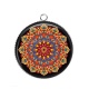 Pendentif Cabochon Argent - mandala